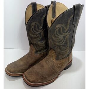 Smoky Mountain Boots Brown Leather Cowboy Youth Size 4 R Style 3749Y